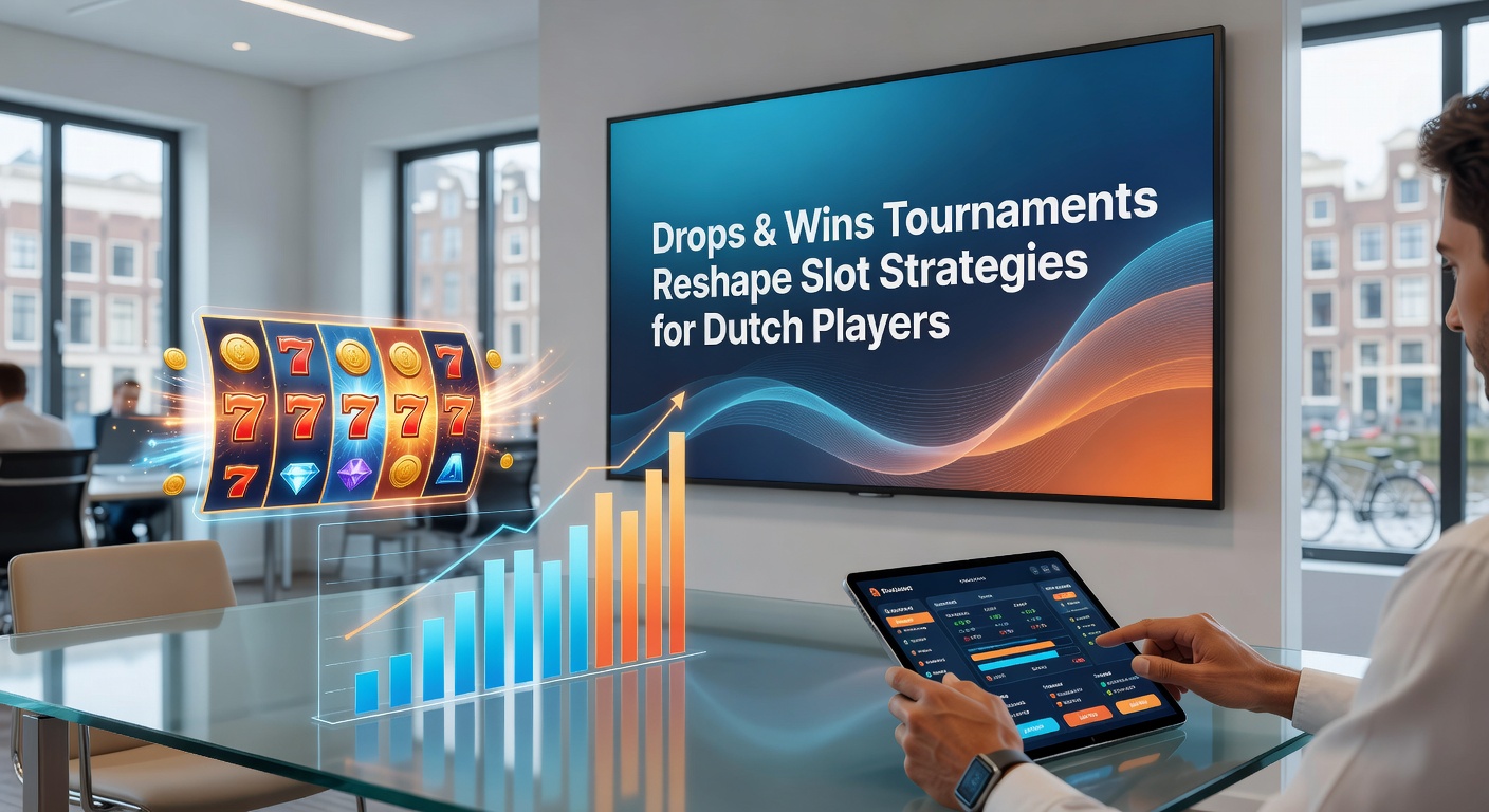 Grafiek met leaderboard van een Drops & Wins-toernooi, tonen Nederlandse spelers aan kop met hoge multipliers op populaire slots
