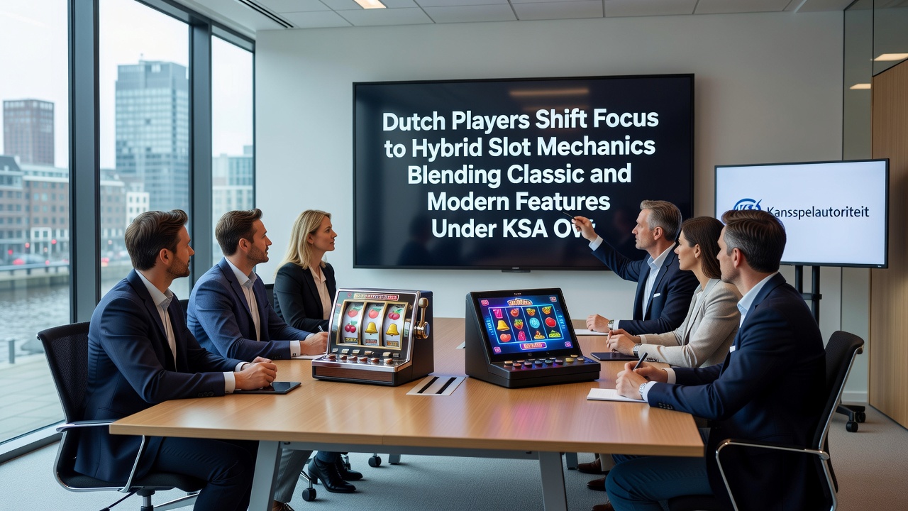 Grafiek en visuals van hybride slotontwikkelingen in Nederland met KSA-toezicht in juli 2026