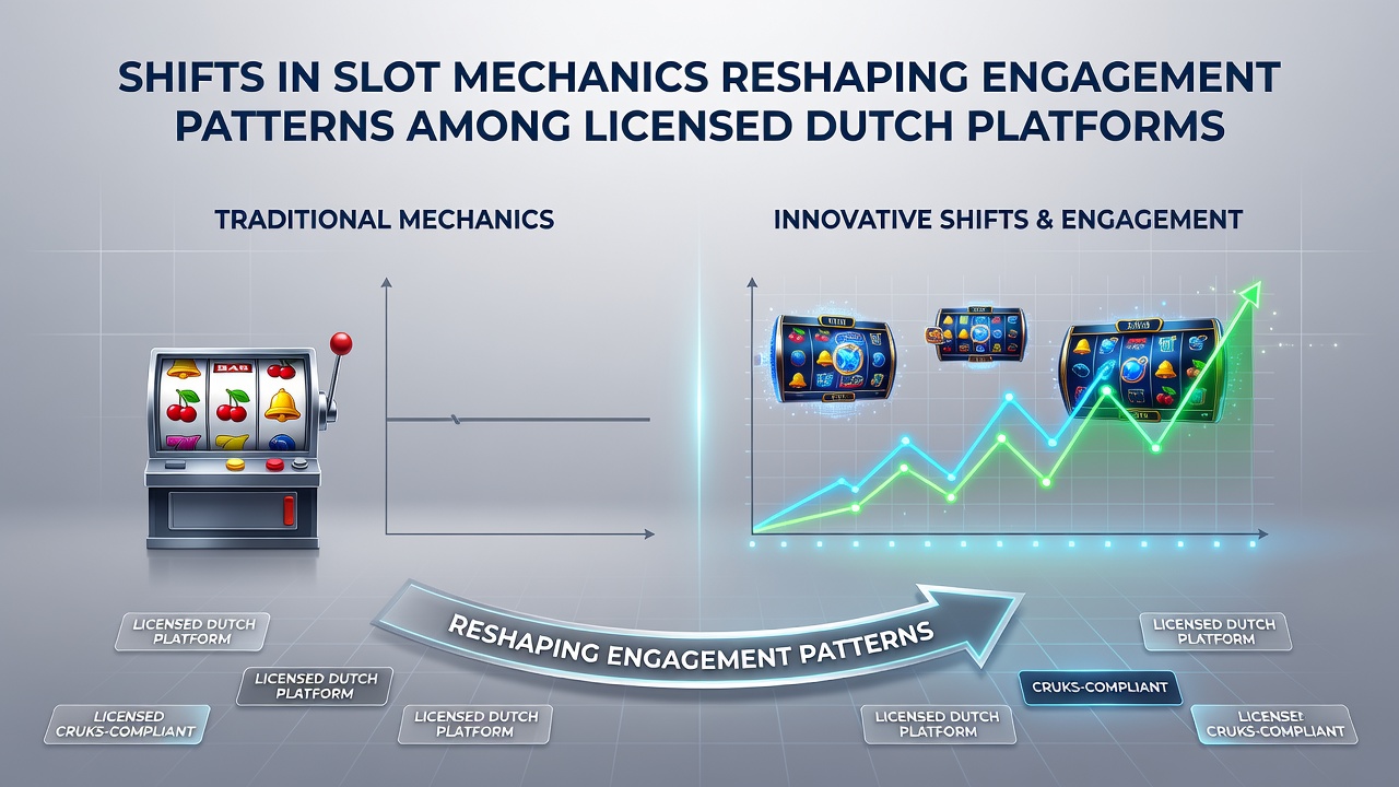 Grafiek die verschuivingen in slotmechanieken en spelersbetrokkenheid weergeeft op Nederlandse gokplatforms